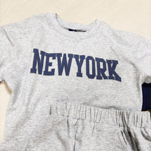 Load image into Gallery viewer, 24D154TG- Korean version ins boys and girls summer new suits cotton letter short-sleeved shorts casual loose children's two-piece suit