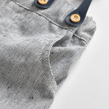 Load image into Gallery viewer, 19B105TG-Foreign trade European and American boy white romper overalls bow tie gentleman three-piece suit