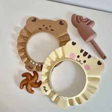 Load image into Gallery viewer, WH93010AC-ins style baby shampoo magic children's water-blocking cap for washing hair and ear protection baby bathing shower cap waterproof shampoo cap