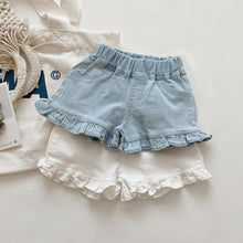Load image into Gallery viewer, 52997PA-Summer ruffled denim shorts