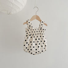 Load image into Gallery viewer, 232S04DS-Summer Polka Dot Suspender Triangle Bodysuit & Dress