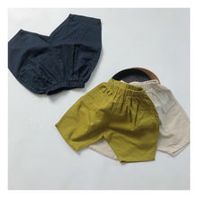 Load image into Gallery viewer, 1051PA-Linen Sen series Korean children's clothing children's harem big PP six-point pants boys and girls carrot pants literary retro style