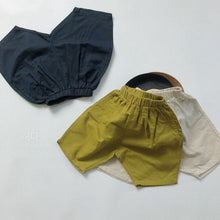 Load image into Gallery viewer, 1051PA-Linen Sen series Korean children's clothing children's harem big PP six-point pants boys and girls carrot pants literary retro style