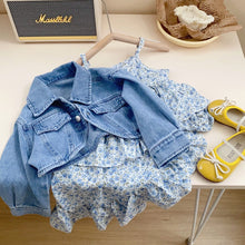 Load image into Gallery viewer, L562DS-Spring and Summer Denim Jacket & Floral Dress