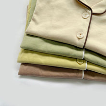 Load image into Gallery viewer, ER051PCW-Summer Danish style pure cotton soft home parent-child wear