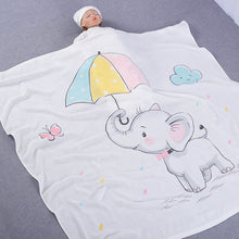 Load image into Gallery viewer, WH6202AC-Double-layer bamboo cotton baby blanket children's quilt thin air-conditioning summer quilt baby bamboo fiber ice silk blanket wholesale