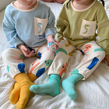 Load image into Gallery viewer, D90785JG-Autumn and winter pocket print color matching home clothes