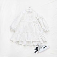 Load image into Gallery viewer, 22102PCW-Summer Japanese cotton loose irregular lace casual dress parent-child wear