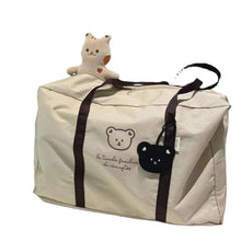 Load image into Gallery viewer, A3H302AC-ins Korean style bear solid color kindergarten quilt storage bag bedding packing bag large capacity luggage bag