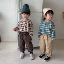 Load image into Gallery viewer, Q90986SE-Children's sweatshirt boy 2022 new spring and autumn Korean style striped girl's clothing loose long-sleeved baby top