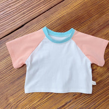 Load image into Gallery viewer, 3220SE-Children's summer color matching T-shirt Korean summer wear ins baby cotton T-shirt thin baby top