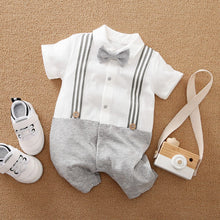 Load image into Gallery viewer, LTY2443LS-Baby jumpsuit crawling clothes cross-border newborn romper gentleman clothes