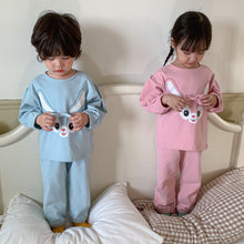 Load image into Gallery viewer, D90786JG-Autumn and winter bunny baby print home clothes