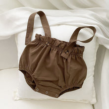 Load image into Gallery viewer, 6598TG-Spring and Autumn Korean Style Small Floral Long Sleeve Shirt + Bib Bag Pants Two-piece Set