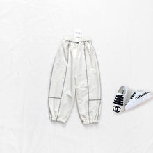 Load image into Gallery viewer, 178PA-Autumn and winter loose color matching harness foot parent-child casual sports pants
