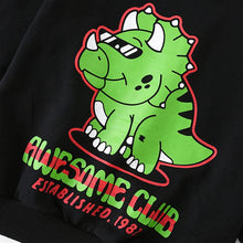 Load image into Gallery viewer, 9146TG-Autumn European and American children's Triceratops casual print long-sleeved top + pants two-piece set