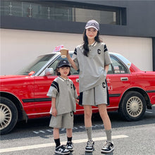 Load image into Gallery viewer, 22B069PCW-Children's suit new parent-child suit sports style street-style family of three or four family suit two-piece suit