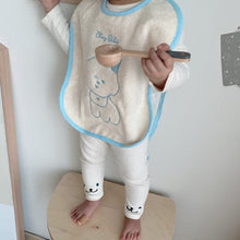 Load image into Gallery viewer, 2021524AC-Korea ins children's embroidered bib wash scarf super soft face towel travel towel cute bear saliva towel
