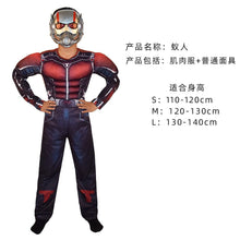 Load image into Gallery viewer, WH91601TG- Halloween COS costume children's performance Avengers hero Spider-Man Hulk Iron Man muscle costume