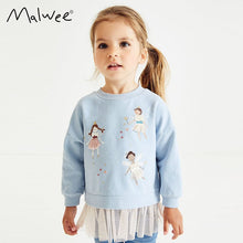 Load image into Gallery viewer, <Taiwan Pavilion> 7617SE-malwee autumn European and American small and medium-sized children's cotton girls long-sleeved skirt top