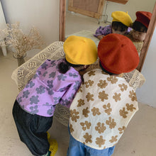 Load image into Gallery viewer, Q90966SE-Children's long-sleeved floral shirt boys 2022 new spring and autumn clothes fashionable street girls shirt baby tops