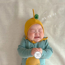 Load image into Gallery viewer, 32316LS-Spring Korean version of pear print bodysuit + hat two-piece set