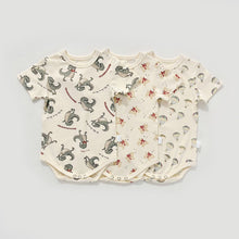 Load image into Gallery viewer, 40603LS-Summer Korean version of pure cotton full version printed short-sleeved bodysuit