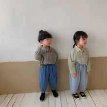 Load image into Gallery viewer, Q90603PA-2022 New Spring and Autumn Korean Children's Clothing Children's Wide-leg Jeans Boys and Girls Baby Loose Casual Long Pants