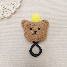 Load image into Gallery viewer, WH81502AC- Korean ins style embroidered bear head baby stroller hook baby stroller hook baby stroller magic cart Velcro hook
