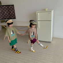 Load image into Gallery viewer, X90269TG-Children's summer suit girls sports 2022 new pure cotton little boy cartoon casual baby short-sleeved two-piece suit