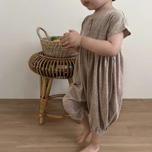 Load image into Gallery viewer, Y9336LS-Summer soft linen and cotton bloomers baby crawling clothes (pre-order 10 days delivery)
