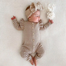 Load image into Gallery viewer, MY9306LS-Baby long buttoned sweater crawling clothes