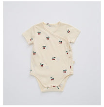 Load image into Gallery viewer, C21427LS-European and American style infant short-sleeved jumpsuit, new male and female baby summer clothes, triangle romper, crawling clothes