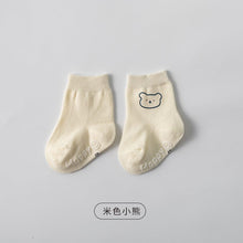 Load image into Gallery viewer, CT001AC-Children's socks 2022 autumn new Korean cartoon trendy mid-tube socks baby non-slip floor socks baby socks