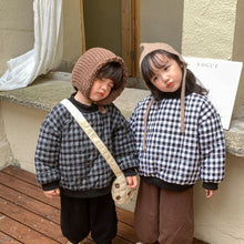 Load image into Gallery viewer, D60329SE-Winter plus velvet thickened plaid long-sleeved top