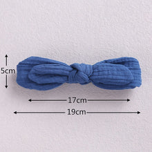 Load image into Gallery viewer, 9952AC-New cross-border European and American handmade soft bow headband children's elastic headband cute rabbit ears baby headband