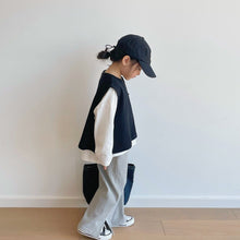 Load image into Gallery viewer, BB2225PCW-2022 Autumn and Winter New Children's Clothing Boys and Girls Japanese and Korean Style Solid Color Vest Parent-Child Clothing