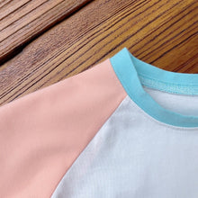 Load image into Gallery viewer, 3220SE-Children's summer color matching T-shirt Korean summer wear ins baby cotton T-shirt thin baby top