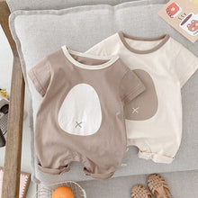 Load image into Gallery viewer, ML679LS-Summer baby super cute belly button print crawling clothes
