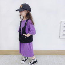 Load image into Gallery viewer, 22049PCW-Spring and summer Japanese casual workwear vest style jacket top parent-child wear