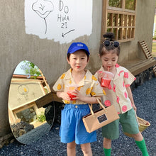 Load image into Gallery viewer, <Taiwan Pavilion> 2022X43SE-Korean version of boys and girls full print smiley face shirt (A3)