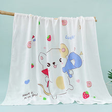 Load image into Gallery viewer, WH6202AC-Double-layer bamboo cotton baby blanket children's quilt thin air-conditioning summer quilt baby bamboo fiber ice silk blanket wholesale
