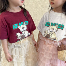 Load image into Gallery viewer, X81335SE-Summer cotton bear print short-sleeved top