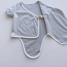 Load image into Gallery viewer, 6199LS-Summer Korean style hemming romper + rabbit ear hat two-piece set