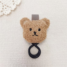 Load image into Gallery viewer, WH81502AC- Korean ins style embroidered bear head baby stroller hook baby stroller hook baby stroller magic cart Velcro hook