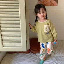 Load image into Gallery viewer, D90785JG-Autumn and winter pocket print color matching home clothes