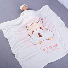 Load image into Gallery viewer, WH6202AC-Double-layer bamboo cotton baby blanket children's quilt thin air-conditioning summer quilt baby bamboo fiber ice silk blanket wholesale