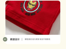 Load image into Gallery viewer, 22023TG-Little maven summer European and American children's wear steel print round neck pure cotton suit