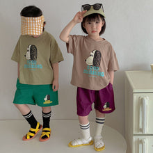 Load image into Gallery viewer, X90269TG-Children's summer suit girls sports 2022 new pure cotton little boy cartoon casual baby short-sleeved two-piece suit
