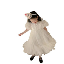 Load image into Gallery viewer, 23061DS-Korean style white lace fairy birthday catwalk dress